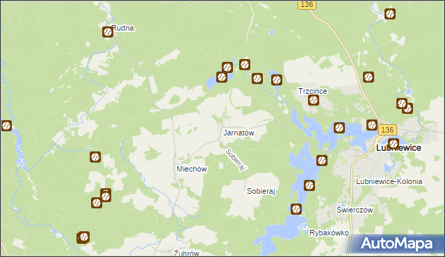 mapa Jarnatów, Jarnatów na mapie Targeo