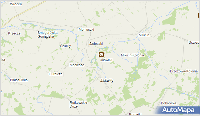 mapa Jaświłki, Jaświłki na mapie Targeo