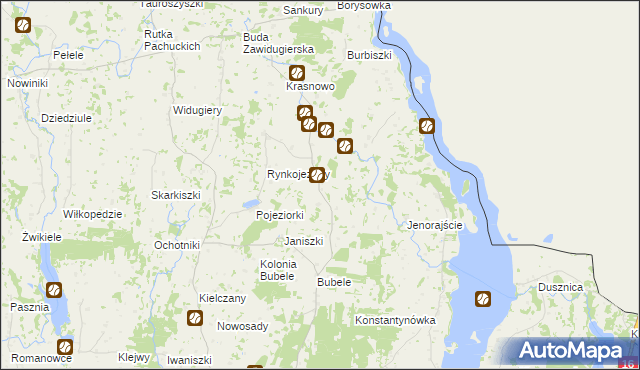 mapa Jodeliszki, Jodeliszki na mapie Targeo