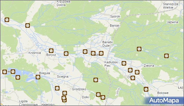mapa Kadłub gmina Strzelce Opolskie, Kadłub gmina Strzelce Opolskie na mapie Targeo