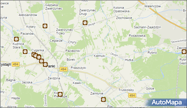 mapa Kałmuki, Kałmuki na mapie Targeo