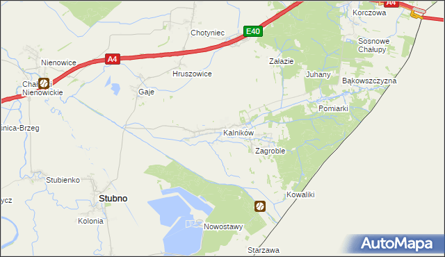 mapa Kalników, Kalników na mapie Targeo