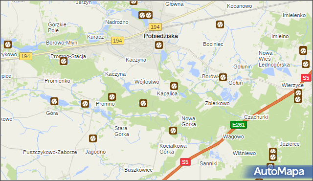 mapa Kapalica, Kapalica na mapie Targeo