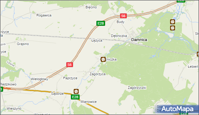 mapa Karzniczka, Karzniczka na mapie Targeo