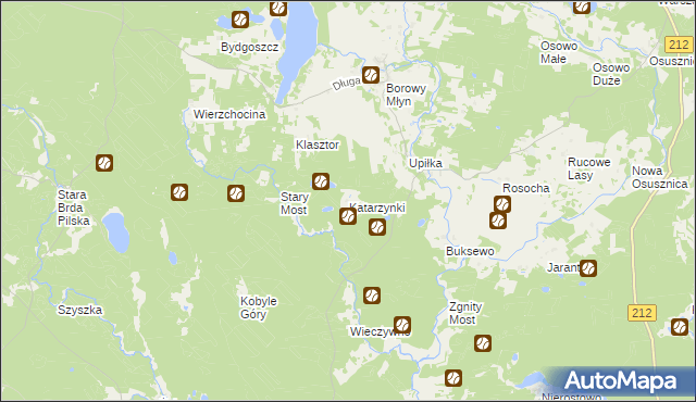 mapa Katarzynki gmina Lipnica, Katarzynki gmina Lipnica na mapie Targeo