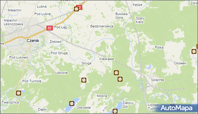 mapa Klaskawa, Klaskawa na mapie Targeo