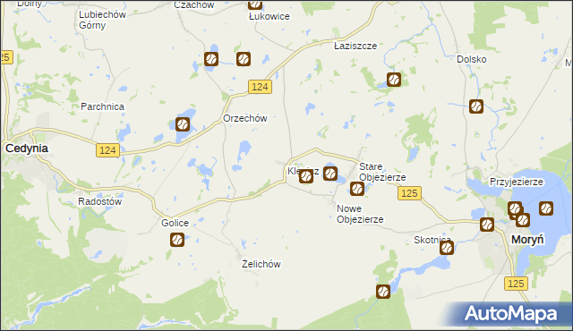 mapa Klępicz, Klępicz na mapie Targeo