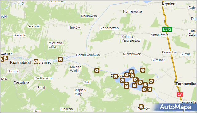 mapa Klocówka, Klocówka na mapie Targeo