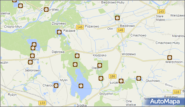 mapa Kłodzisko, Kłodzisko na mapie Targeo