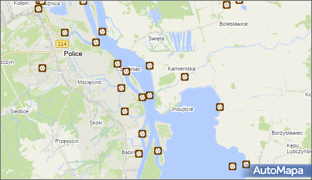 mapa Kolonia Kamieniska, Kolonia Kamieniska na mapie Targeo