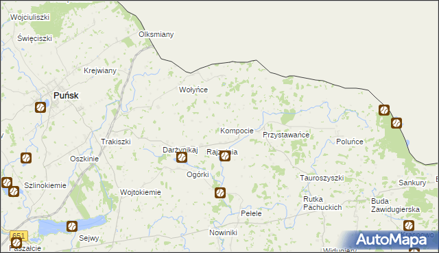 mapa Kompocie, Kompocie na mapie Targeo