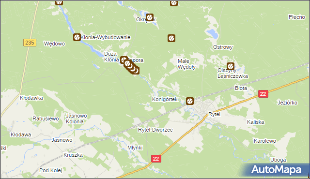 mapa Konigort, Konigort na mapie Targeo