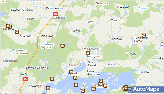 mapa Konradówko, Konradówko na mapie Targeo