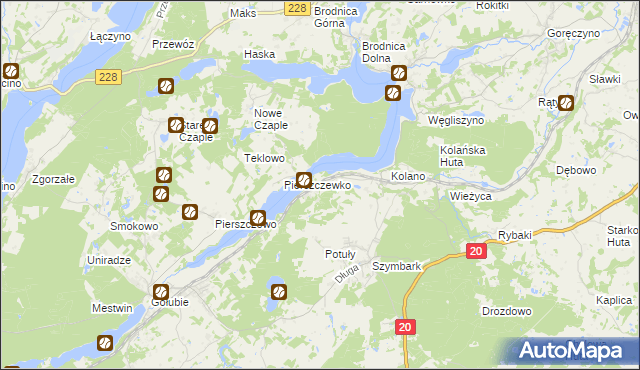 mapa Krzeszna, Krzeszna na mapie Targeo