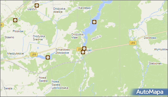 mapa Kujan, Kujan na mapie Targeo