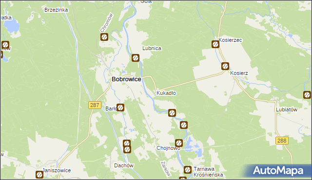 mapa Kukadło, Kukadło na mapie Targeo