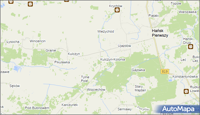 mapa Kulczyn-Kolonia, Kulczyn-Kolonia na mapie Targeo