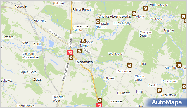 mapa Łabędziów, Łabędziów na mapie Targeo