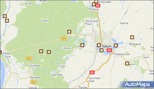 mapa Lewark, Lewark na mapie Targeo