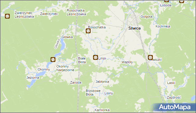 mapa Lińsk, Lińsk na mapie Targeo