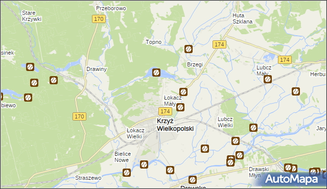 mapa Łokacz Mały, Łokacz Mały na mapie Targeo