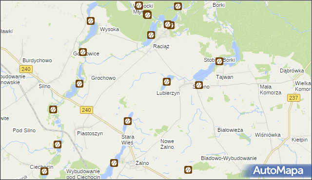 mapa Lubierzyn, Lubierzyn na mapie Targeo