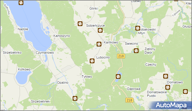 mapa Lubocino, Lubocino na mapie Targeo