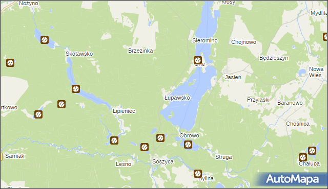 mapa Łupawsko, Łupawsko na mapie Targeo