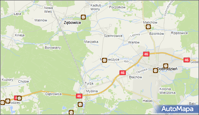 mapa Makowczyce, Makowczyce na mapie Targeo