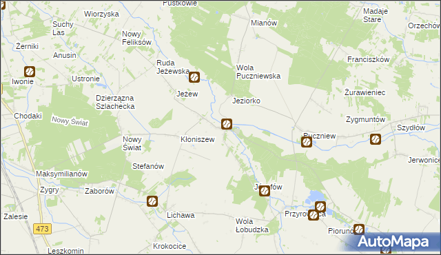 mapa Małyń, Małyń na mapie Targeo