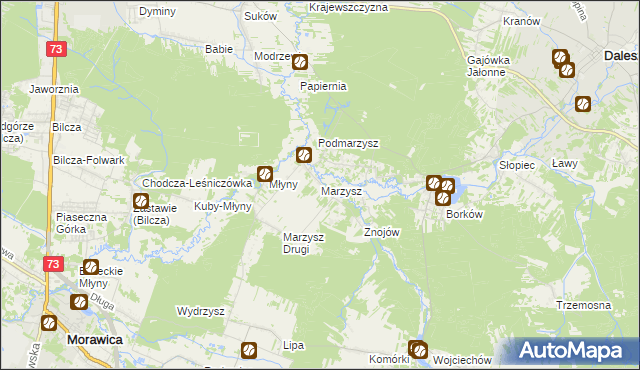 mapa Marzysz, Marzysz na mapie Targeo