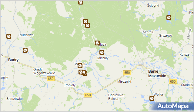 mapa Miczuły, Miczuły na mapie Targeo