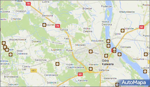 mapa Mikówiec, Mikówiec na mapie Targeo