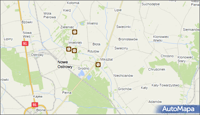 mapa Miksztal, Miksztal na mapie Targeo