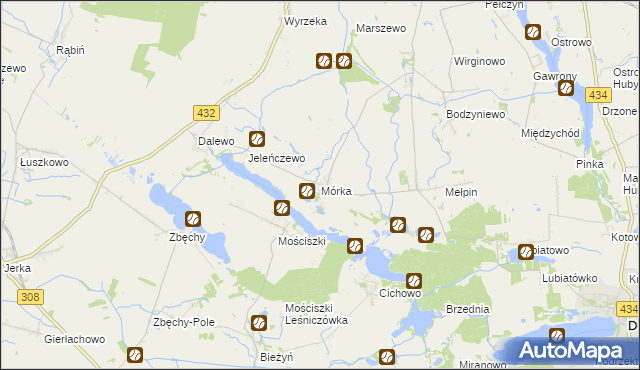 mapa Mórka, Mórka na mapie Targeo