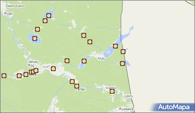 mapa Muły, Muły na mapie Targeo