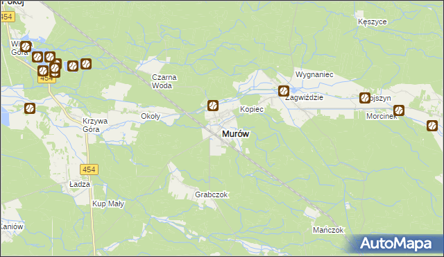 mapa Murów, Murów na mapie Targeo