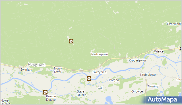 mapa Nadziejewki, Nadziejewki na mapie Targeo