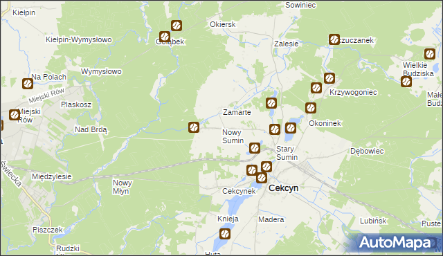 mapa Nowy Sumin, Nowy Sumin na mapie Targeo