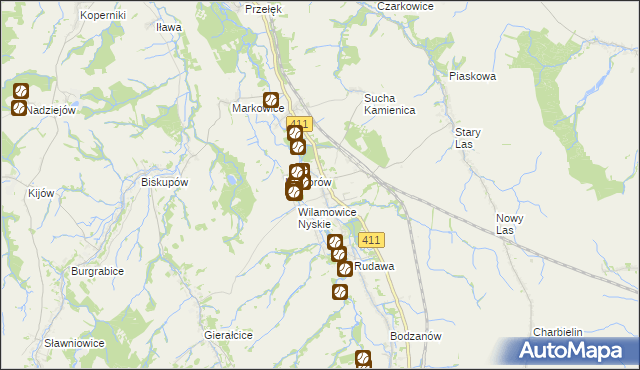 mapa Nowy Świętów, Nowy Świętów na mapie Targeo