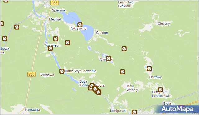 mapa Okręglik, Okręglik na mapie Targeo