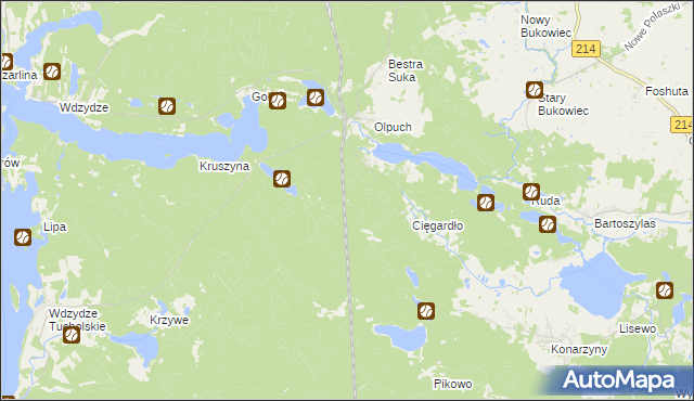 mapa Olpuch-Dworzec, Olpuch-Dworzec na mapie Targeo