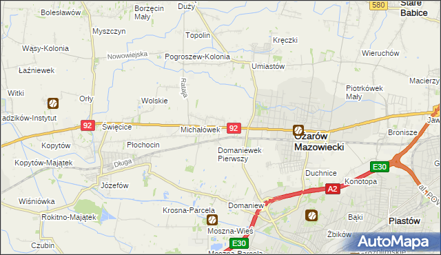 mapa Ołtarzew, Ołtarzew na mapie Targeo