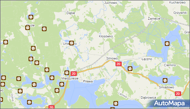 mapa Osiczyn, Osiczyn na mapie Targeo