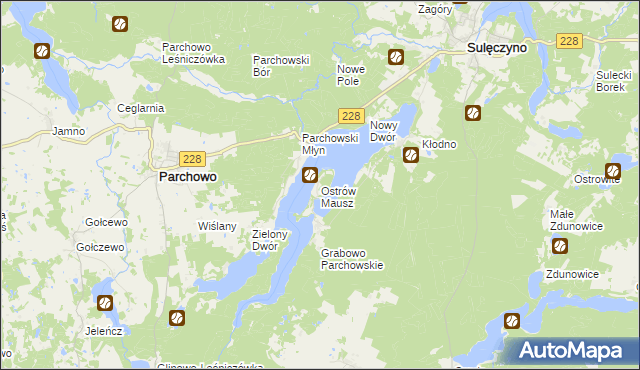 mapa Ostrów Mausz, Ostrów Mausz na mapie Targeo