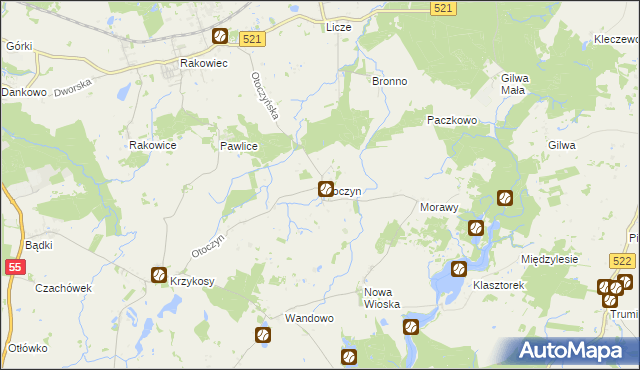 mapa Otoczyn, Otoczyn na mapie Targeo