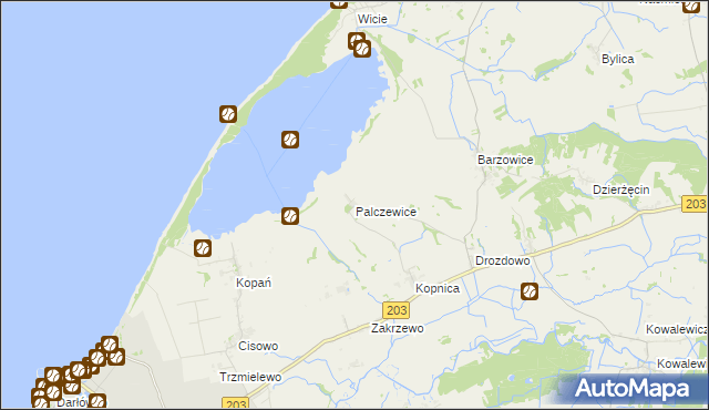 mapa Palczewice, Palczewice na mapie Targeo