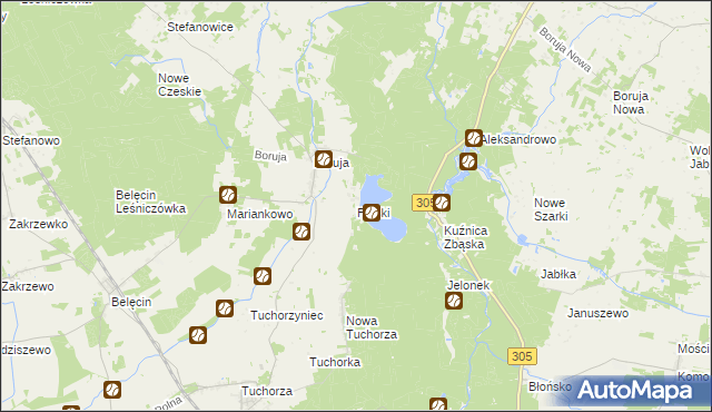 mapa Piaski gmina Siedlec, Piaski gmina Siedlec na mapie Targeo