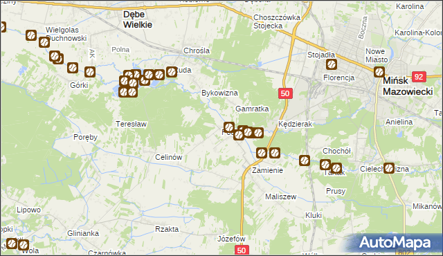 mapa Podrudzie, Podrudzie na mapie Targeo