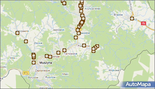 mapa Powroźnik, Powroźnik na mapie Targeo